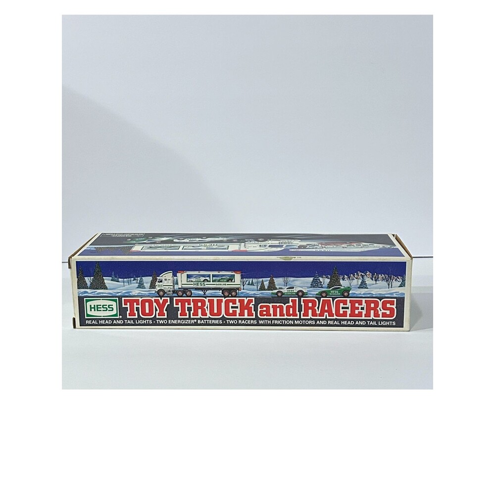 1997 Hess Toy Truck and Racers Mint New in Box